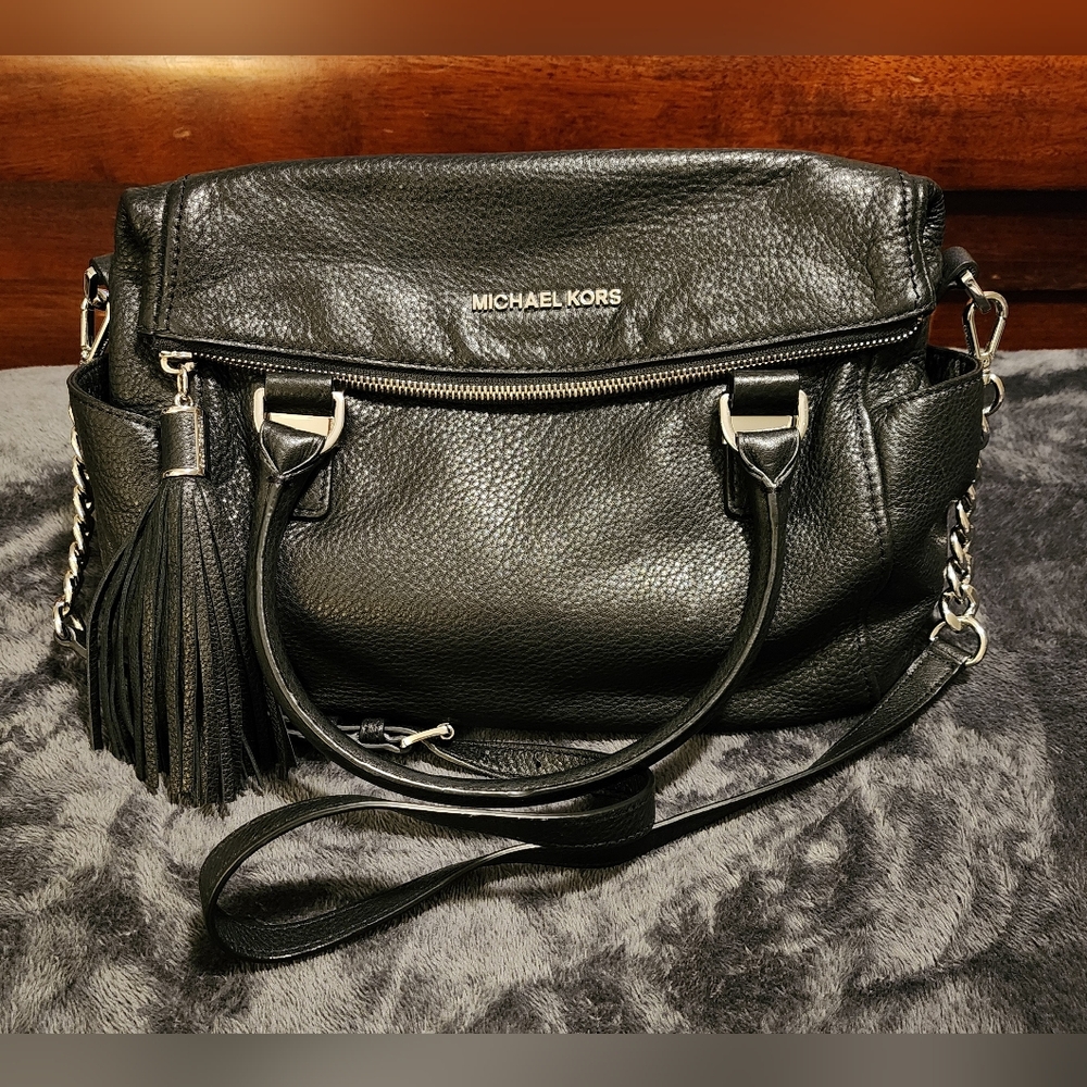Authentic Michael Kors Weston Fold-Over Satchel Crossbody.